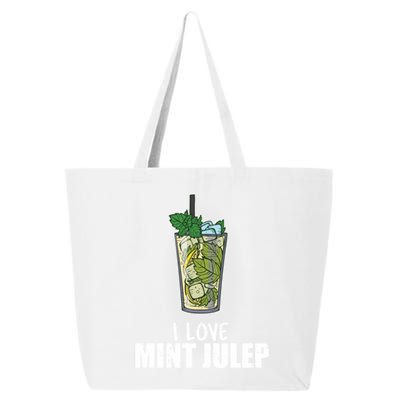 I Love Mint Julep Cocktail Alcohol Lover Cool Gift 25L Jumbo Tote