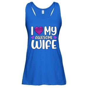 I Love My Awesome Wife Cool Gift Ladies Essential Flowy Tank