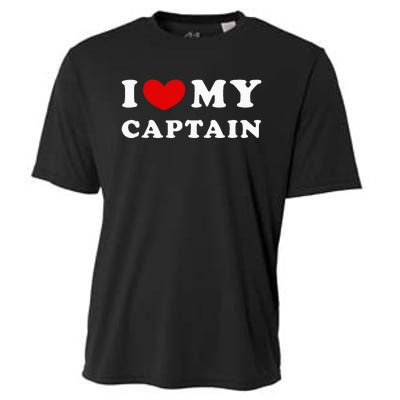 I Love My Captain Cooling Performance Crew T-Shirt