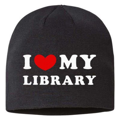 I Love My Library Sustainable Beanie