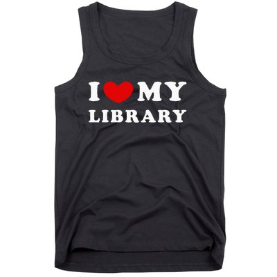 I Love My Library Tank Top