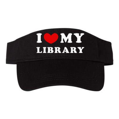 I Love My Library Valucap Bio-Washed Visor