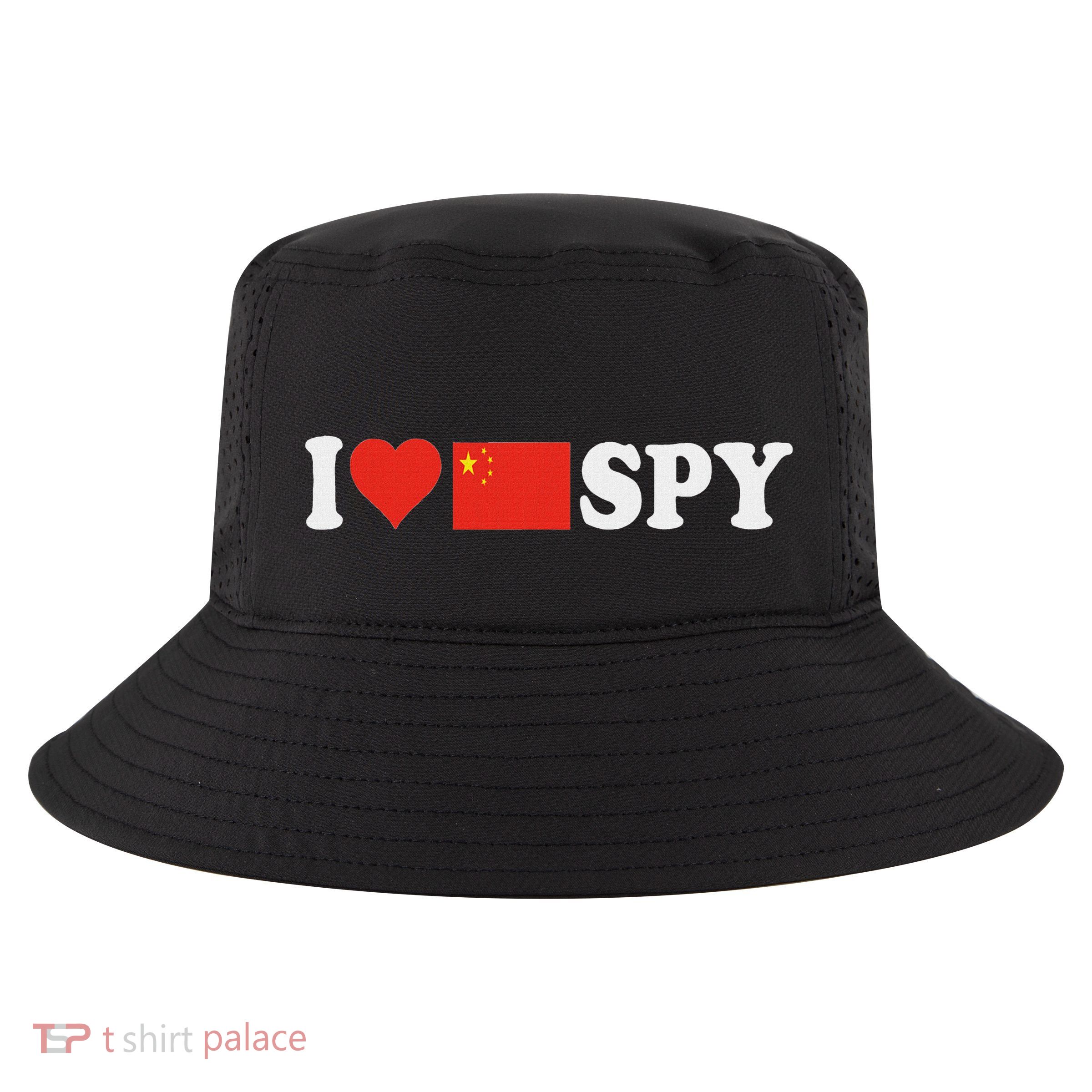 I Love My Chinese Spy I Heart Chinese SpyChina Flag Cool Comfort Performance Bucket Hat