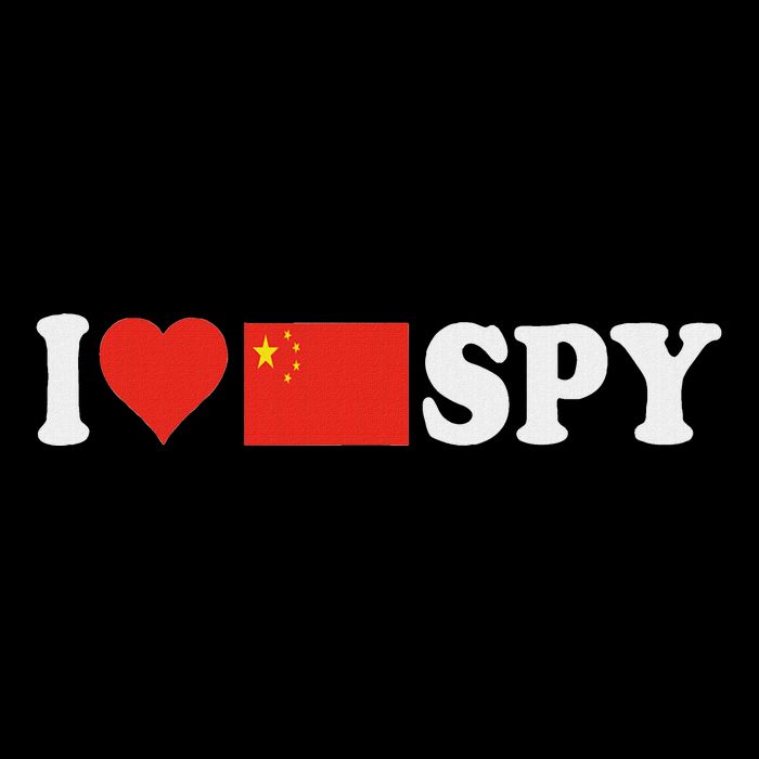 I Love My Chinese Spy I Heart Chinese SpyChina Flag Cooling Performance Crew T-Shirt
