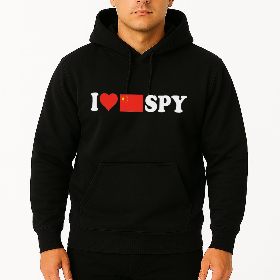I Love My Chinese Spy I Heart Chinese SpyChina Flag Hoodie