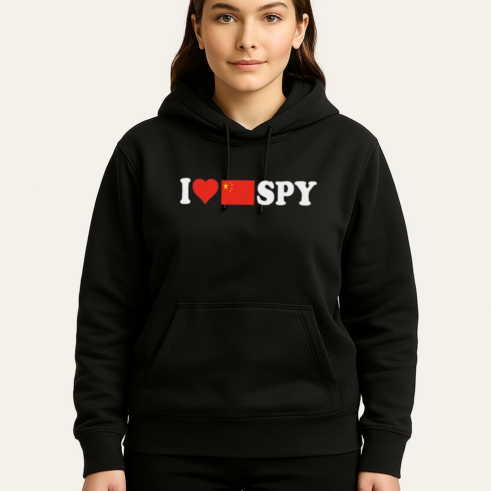 I Love My Chinese Spy I Heart Chinese SpyChina Flag Hoodie