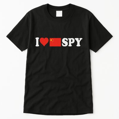I Love My Chinese Spy I Heart Chinese SpyChina Flag Tall T-Shirt