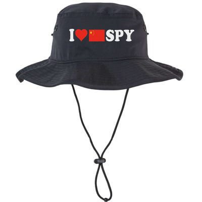 I Love My Chinese Spy I Heart Chinese SpyChina Flag Bucket Hat