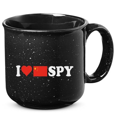 I Love My Chinese Spy I Heart Chinese SpyChina Flag 15oz Campfire Ceramic Mug