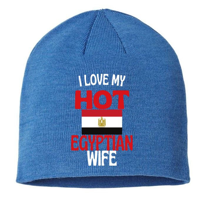 I Love My Hot Egyptian Wife Funny Egypt Relationship Gift Sustainable Beanie