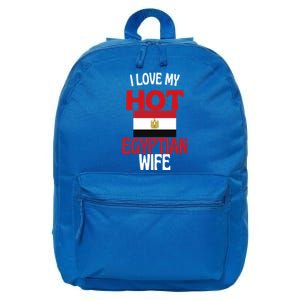 I Love My Hot Egyptian Wife Funny Egypt Relationship Gift 16 in Basic Backpack