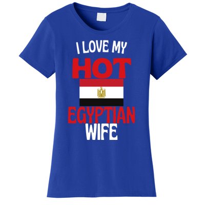 I Love My Hot Egyptian Wife Funny Egypt Relationship Gift Women's T-Shirt