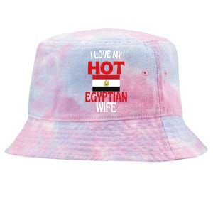 I Love My Hot Egyptian Wife Funny Egypt Relationship Gift Tie-Dyed Bucket Hat