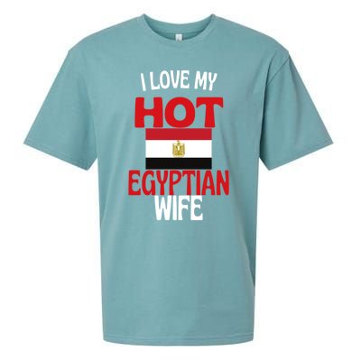 I Love My Hot Egyptian Wife Funny Egypt Relationship Gift Sueded Cloud Jersey T-Shirt