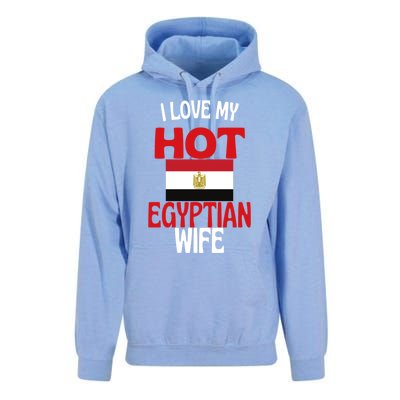 I Love My Hot Egyptian Wife Funny Egypt Relationship Gift Unisex Surf Hoodie