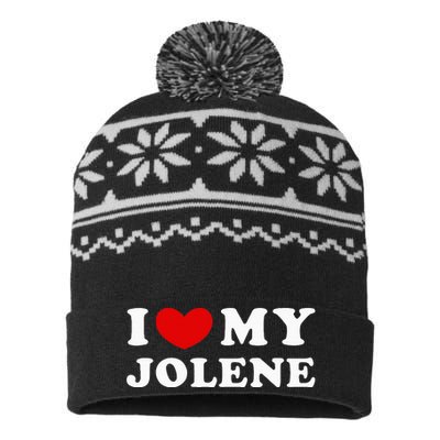 I Love My Jolene USA-Made Snowflake Beanie