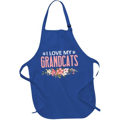 I Love My Grandcats Cat Lover Granddad Grandma Grandparent Gift Apron