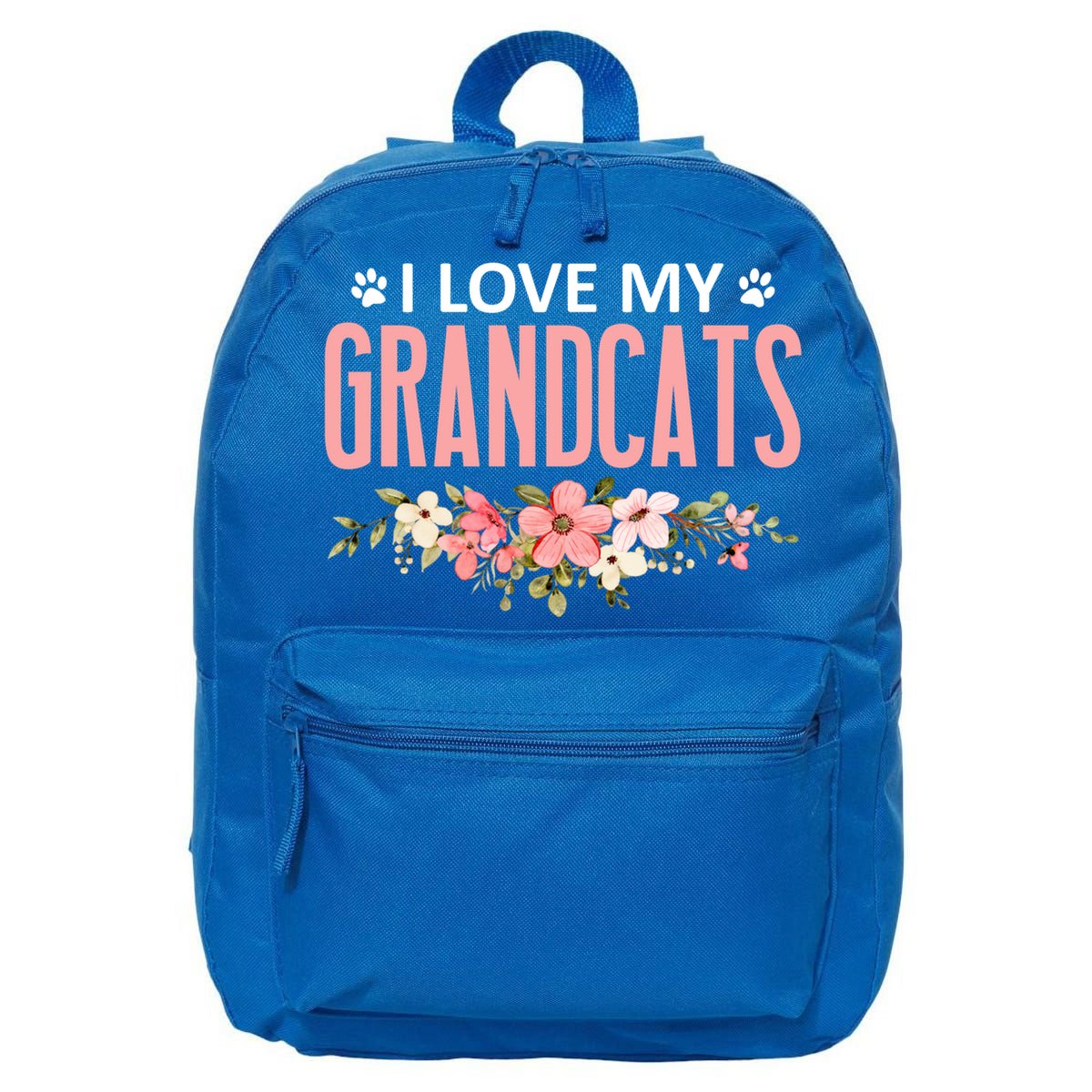 I Love My Grandcats Cat Lover Granddad Grandma Grandparent Gift 16 in Basic Backpack