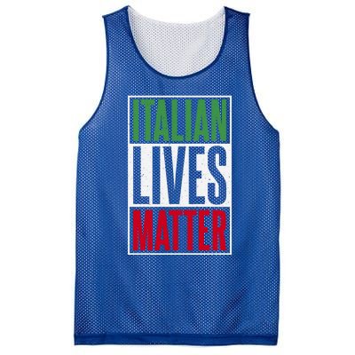 Italian Lives Matter Proud Italian Gift Mesh Reversible Basketball Jersey Tank