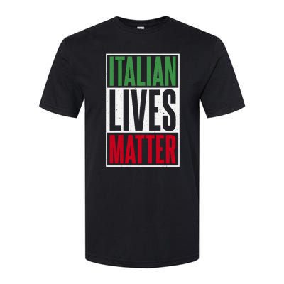 Italian Lives Matter Proud Italian Gift Softstyle CVC T-Shirt