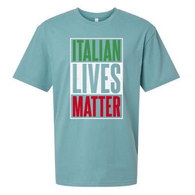 Italian Lives Matter Proud Italian Gift Sueded Cloud Jersey T-Shirt