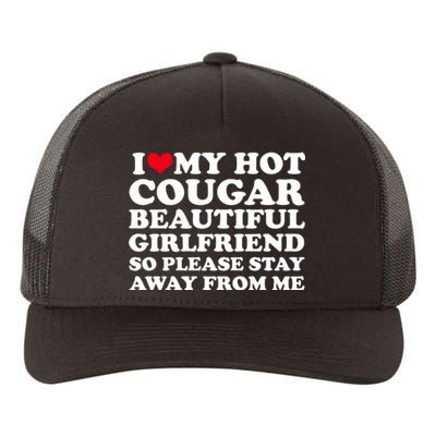 I Love My Hot Cougar Girlfriend I Heart My Hot Cougar Gf Yupoong Adult 5-Panel Trucker Hat