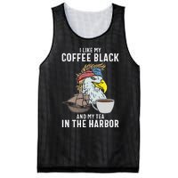 I Like My Coffee Black And My Tea In The Harbor Patriotic Mesh Reversible Basketball Jersey Tank