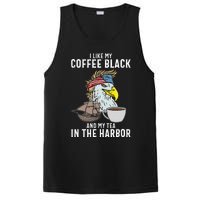 I Like My Coffee Black And My Tea In The Harbor Patriotic PosiCharge Competitor Tank