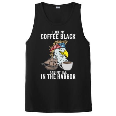 I Like My Coffee Black And My Tea In The Harbor Patriotic PosiCharge Competitor Tank