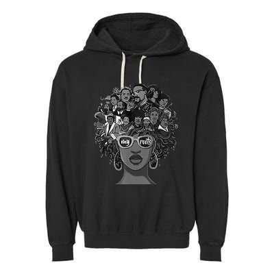 I Love My Roots Back Powerful BHM Garment-Dyed Fleece Hoodie