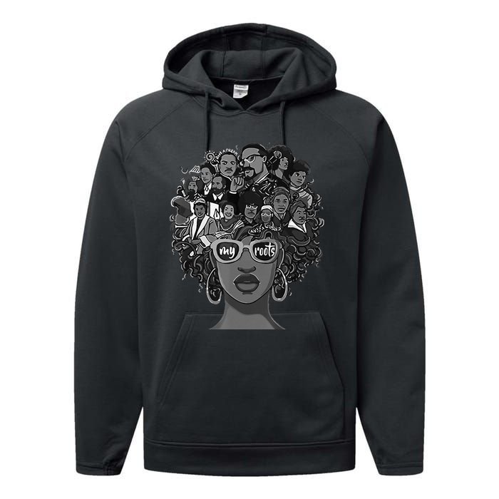 I Love My Roots Back Powerful BHM Performance Fleece Hoodie