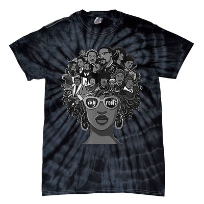 I Love My Roots Back Powerful BHM Tie-Dye T-Shirt