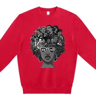 I Love My Roots Back Powerful BHM Premium Crewneck Sweatshirt