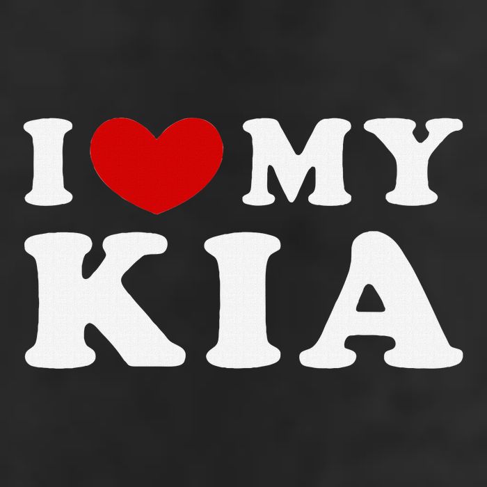 I Love My Kia 7 Panel Mesh Trucker Snapback Hat
