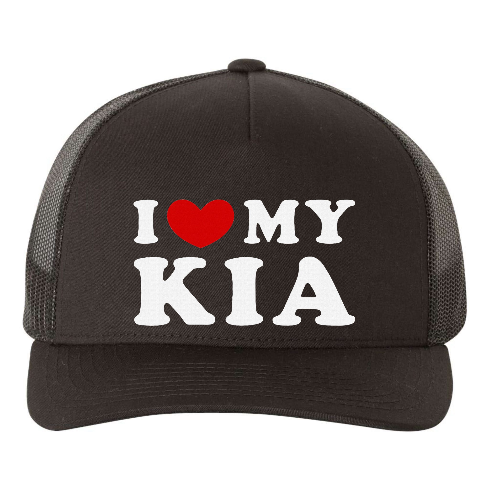 I Love My Kia Yupoong Adult 5-Panel Trucker Hat