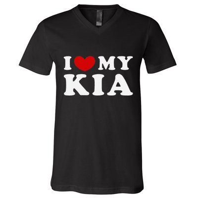 I Love My Kia V-Neck T-Shirt
