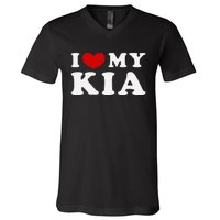 I Love My Kia V-Neck T-Shirt