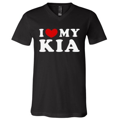 I Love My Kia V-Neck T-Shirt