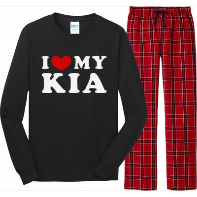 I Love My Kia Long Sleeve Pajama Set