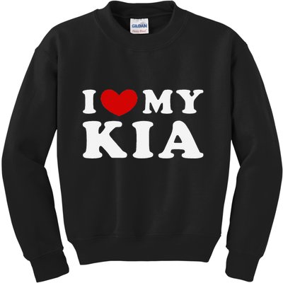 I Love My Kia Kids Sweatshirt