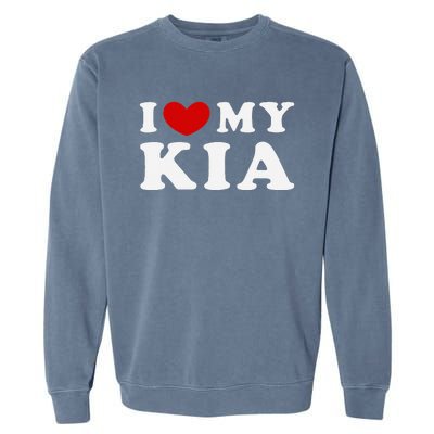 I Love My Kia Garment-Dyed Sweatshirt