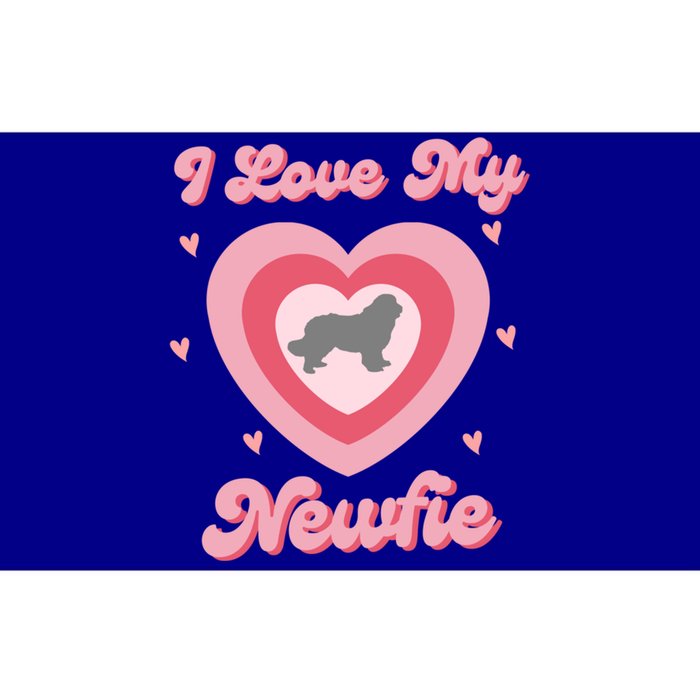 I Love My Newfie Newfy Newfoundland Dog Mom Heart Gift Bumper Sticker