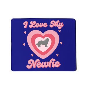 I Love My Newfie Newfy Newfoundland Dog Mom Heart Gift Mousepad