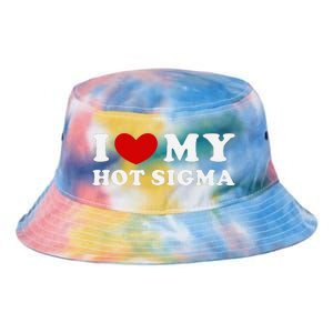 I Love My Hot Sigma Tie Dye Newport Bucket Hat