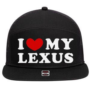 I Love My Lexus 7 Panel Mesh Trucker Snapback Hat