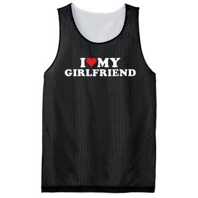 I Love My Hot Girlfriend I Heart My Hot Girlfriend Gf Mesh Reversible Basketball Jersey Tank