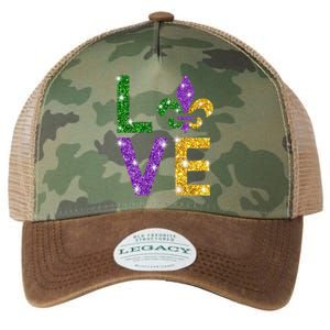 I Love Mardi Gras Shirt For Girls, Women , Men Legacy Tie Dye Trucker Hat