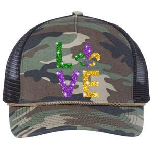 I Love Mardi Gras Shirt For Girls, Women , Men Retro Rope Trucker Hat Cap