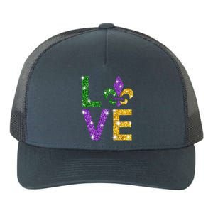 I Love Mardi Gras Shirt For Girls, Women , Men Yupoong Adult 5-Panel Trucker Hat