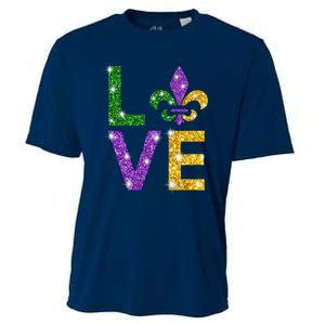 I Love Mardi Gras Shirt For Girls, Women , Men Cooling Performance Crew T-Shirt